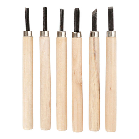 Kreativunternehmen https: www.cchobby.nl Holzschnitzerei-Set, 6-teilig, 1 Box