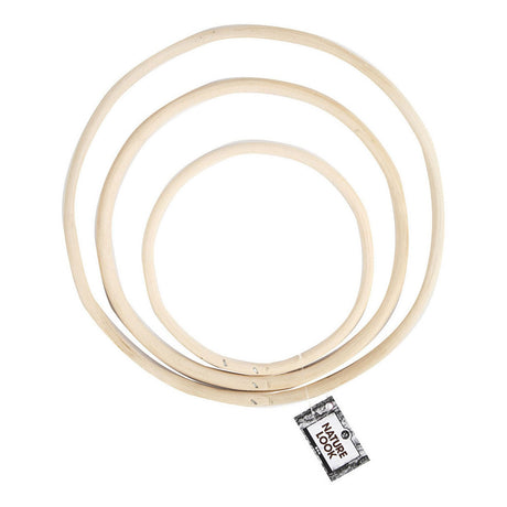 Creativ Company Bambusringe 15,3-25,5 cm natur 3 Stück