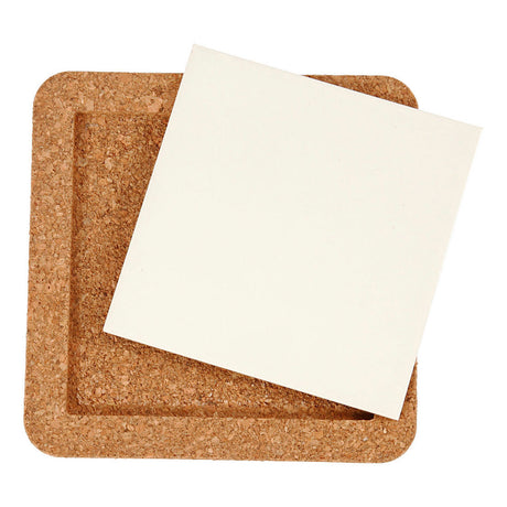 Creativ Company Coaster Porzellan mit Korkenrahmen