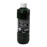 Kreativfirma Textilfarbe Semi -Covering Textil Lack - Olive Green, 500 ml