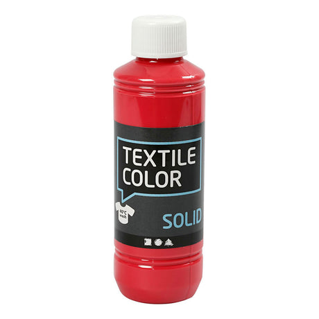 Kreativfirma Textilfarbe - Bekämpfung Textilfarbe - Rot, 250 ml