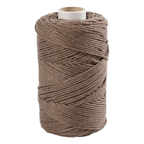 Creativ Company Macrame Cord Hell Brown, 198m