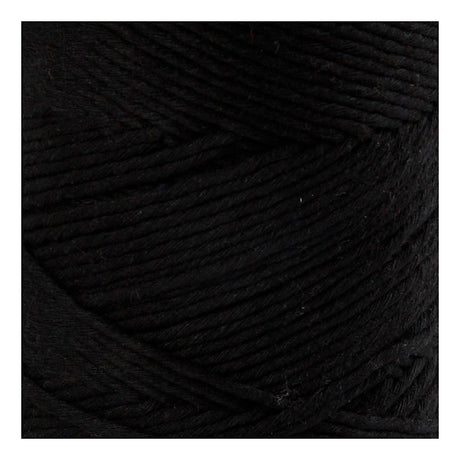 Creativ Company Macrame Cord Black, 198m