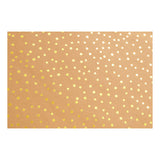 Kreativfirma Faux Lederpapier braun mit Punkten, 1m