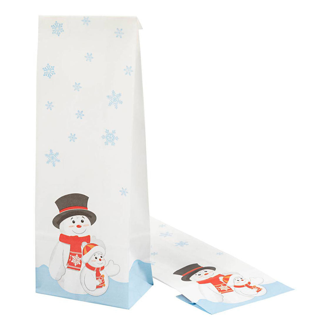 Creativ Firmentasche mit Motiv, Weihnachtsmotive, H: 28 cm, Größe 6x10 cm, 60 g, 100 Stück 1 Karton