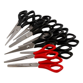 Creativ Company Schulschere schwarz für Rechts- und Linkshänder, 12er-Set