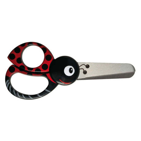 Creativ Company Fiskars Kinderschere mit Tiermotiv, Marienkäfer, L: 13 cm, 1 Stück