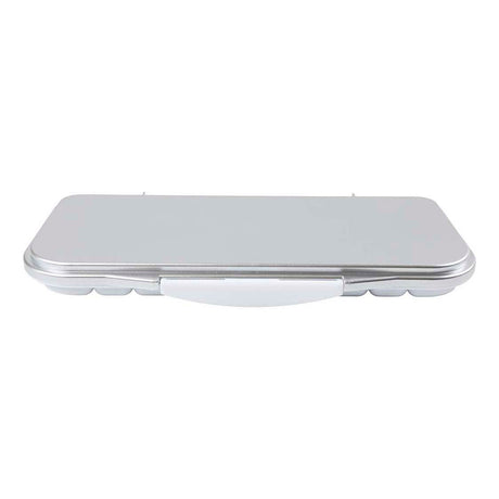 Creativ Company Malpalette mit Deckel, Maße 27x12,7x2,3 cm, Silber, Weiß, 1 Stück