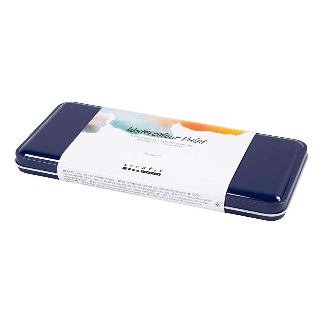 Creativ Company Aquarell-Set, Größe 12x30 mm, verschiedene Farben, 24 Farben 1 Box