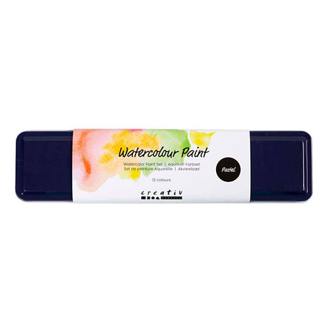 Creativ Company Aquarell-Set, Pastellfarben, 12 Farben 1 Box