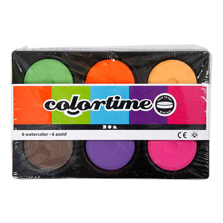 Creativ Company Aquarell, H: 16 mm, T 44 mm, Extrafarben, 1 Box