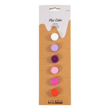 Creativ Company Plus Color Acrylfarbe Lila und Rosa Harmonie – 6x5ml.