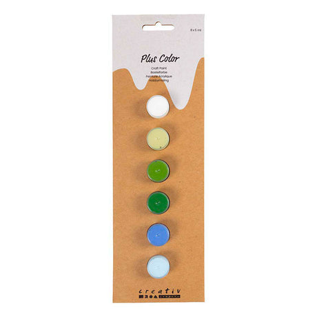 Creativ Company Plus Color Acrylfarbe, Blue Green Harmony, 6x5 ml 1 Dose