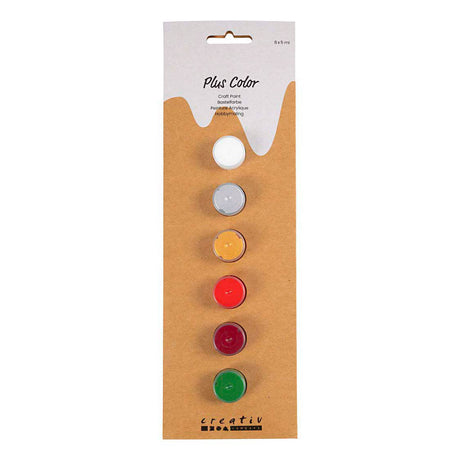 Creativ Company Plus Color Acrylfarbe Weihnachtsfarben - 6x5ml.