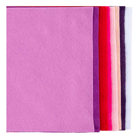 Creativ Company Hobbyfilz, A4, Blatt 210x297 mm, Stärke 2 mm, Lila-Rosa-Harmonie, 10 Stück 1 Karton