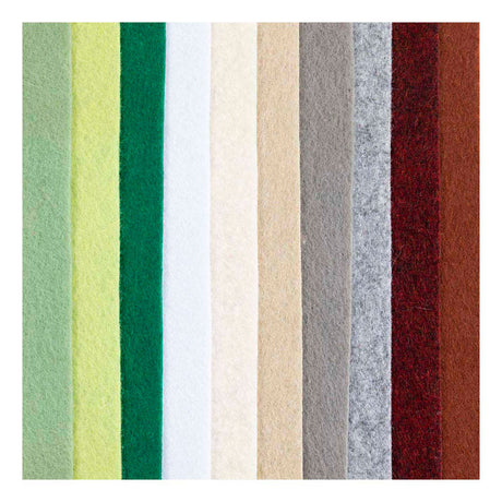 Creativ Company Hobbyfilz A4 Stärke 2mm Naturfarben - 10 Stk.