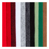 Creativ Company Hobbyfilz, A4, Blatt 210x297 mm, Stärke 2 mm, Weihnachtsfarbe, 10 Stück 1 Karton