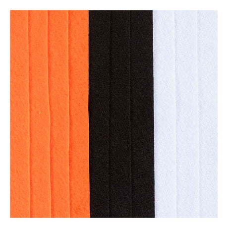 Creativ Company Hobbyfilz, A4, Blatt 210x297 mm, Stärke 2 mm, Halloween-Farben, 10 Stück 1 Karton
