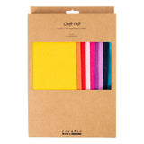 Creativ Company Hobbyfilz, A4, Blatt 210x297 mm, Stärke 2 mm, bunt, 10 Stück 1 Karton