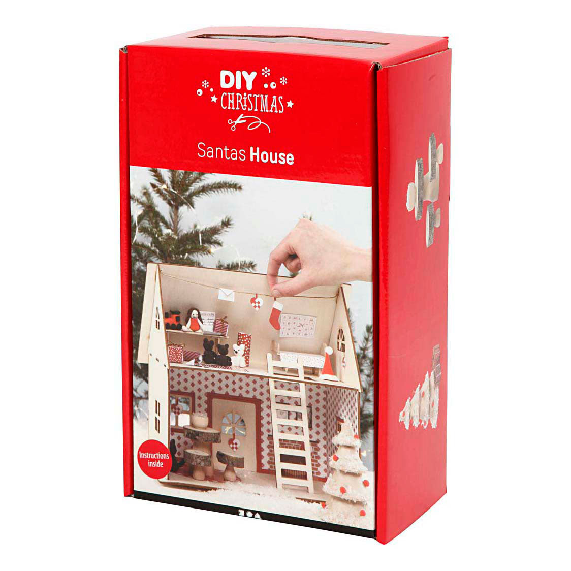 Kreatives Firmenhobby stellt das Haus des Weihnachtsmanns ein