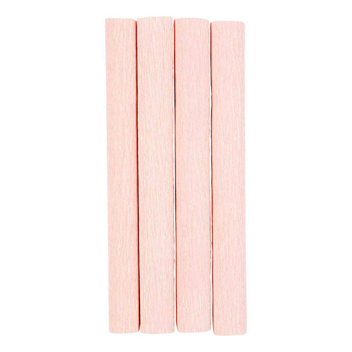 Creativ Company Krepppapier, Blatt 25x60 cm, Kreppverhältnis: 180 %, 105 g, hellrosa, 4 Blatt 1 Karton