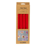 Creativ Company Krepppapier, Blatt 25x60 cm, Kreppverhältnis: 180 %, 105 g, rot, 4 Blatt 1 Karton