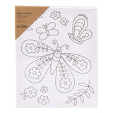 Creativ Company Malleinwand mit Druck, großer Schmetterling, D: 1,6 cm, Größe 24x30 cm, 360 g, 1 Stück
