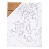 Creativ Company Malleinwand mit Druck, Frühstückstisch, D: 1,6 cm, Maße 24x30 cm, 360 g, 1 Stück