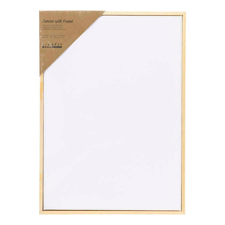 Creativ Company bespannte Leinwand mit Rahmen 280gr. 21x29,7cm - weiß