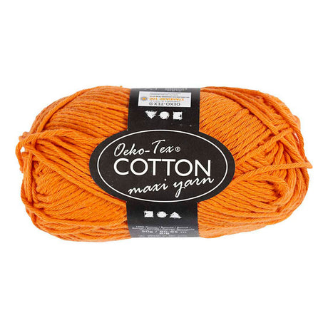 Creativ Company Baumwollgarn Größe 8 8 l: 80-85 m orange - 50gr.