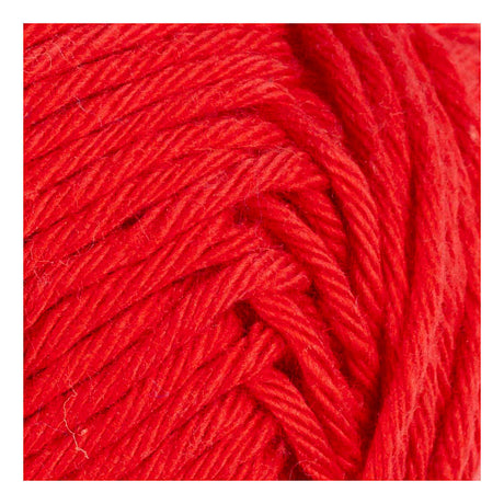 Creativ Company Baumwollgarn, Größe 8 8, L: 80-85 m, dunkelrot, 50 g 1 Knäuel