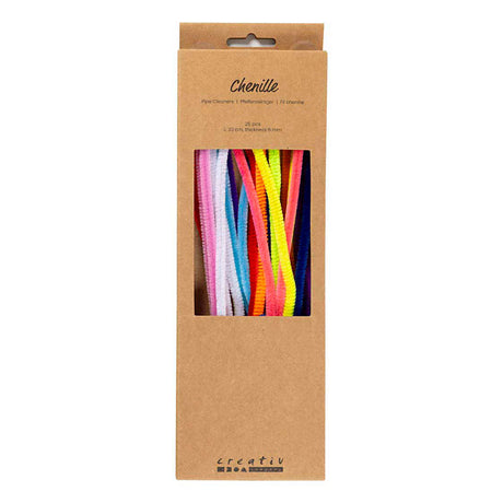 Creativ Company Chenille 6mm x 30cm bunt - 25 Stk.