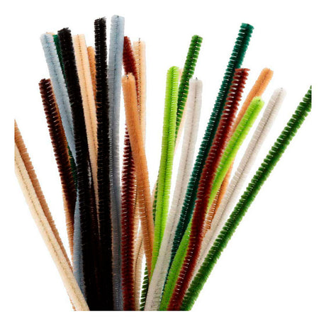 Creativ Company Chenille 6mm x 30cm natur - 25 Stk.