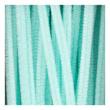 Creativ Company Chenille, L: 30 cm, Stärke 6 mm, helltürkis, 50 Stück 1 Box