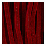 Creativ Company Chenille, L: 30 cm, Stärke 6 mm, dunkelrot, 50 Stück 1 Box