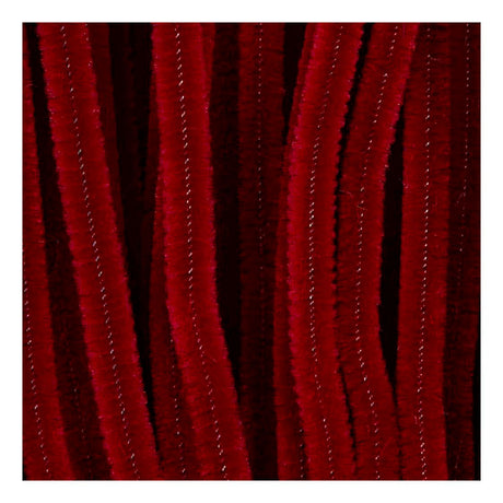 Creativ Company Chenille 6mm x 30cm dunkelrot - 50 Stk.