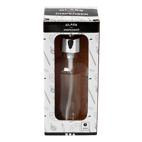 Creativ Company Seifenpumpe, H: 19,3 cm, T 6,3 cm, 230 ml, klar, 1 Stück