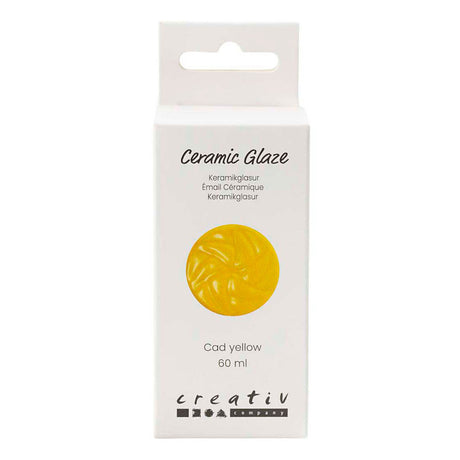 Creativ Company Keramikglasur 984-1101 C deckend, Cad-Gelb – 60 ml
