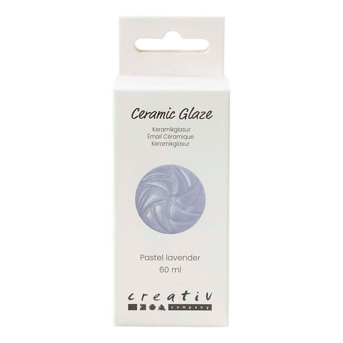 Creativ Company Keramikglasur, 984-1101 °C, deckend, Pastell-Lavendel, 60 ml 1 Flasche