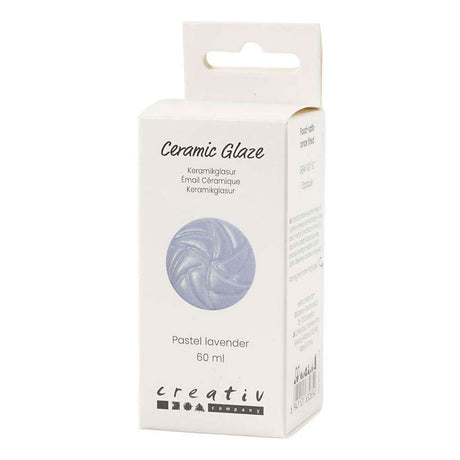Creativ Company Keramikglasur, 984-1101 °C, deckend, Pastell-Lavendel, 60 ml 1 Flasche