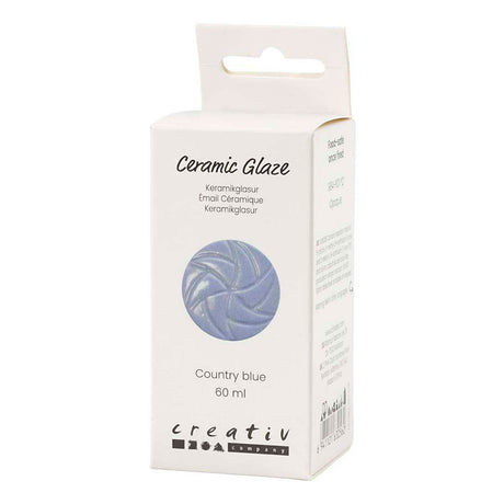 Creativ Company Keramikglasur, 984-1101 °C, deckend, Country Blue, 60 ml 1 Flasche