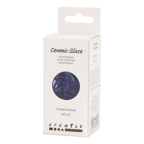 Creativ Company Keramikglasur, 984-1101 °C, deckend, Bundesblau, 60 ml 1 Flasche
