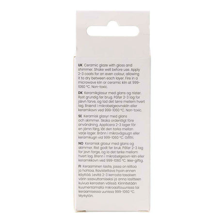 Creativ Company gesprenkelte Keramikglasur, 999–1060 °C, undurchsichtig, pinkfarben, 60 ml, 1 Flasche