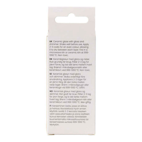 Creativ Company gesprenkelte Keramikglasur 999–1060 C, opak, orangefarbene Sonne – 60 ml