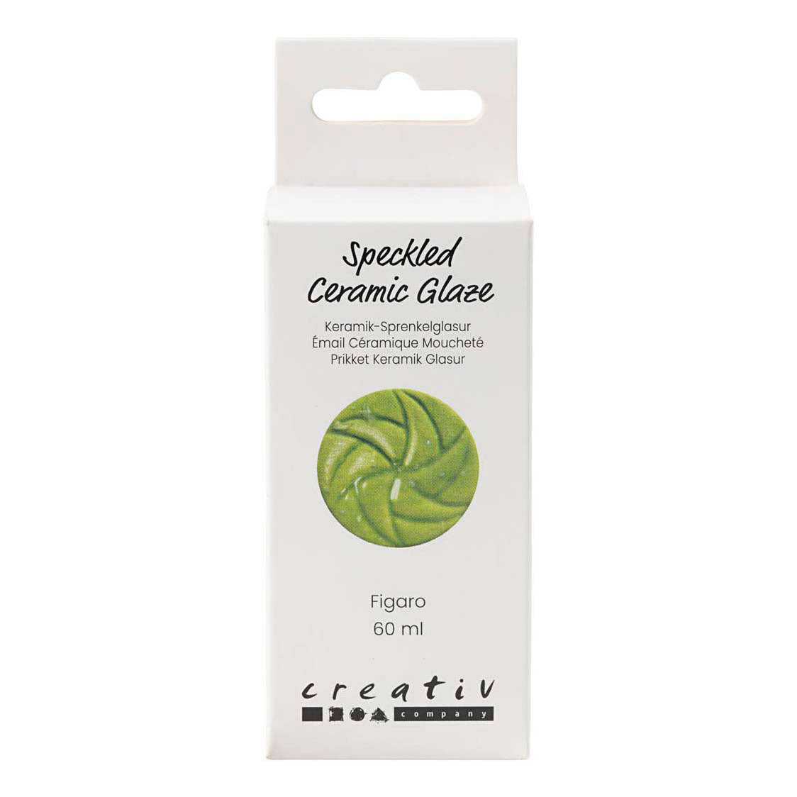 Creativ Company gesprenkelte Keramikglasur, 999-1060 °C, undurchsichtig, Figaro, 60 ml 1 Flasche