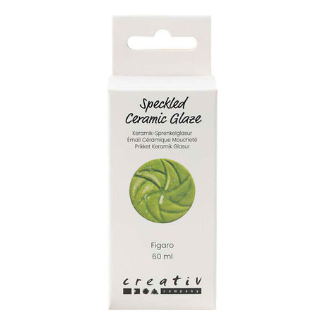 Creativ Company gesprenkelte Keramikglasur, 999-1060 °C, undurchsichtig, Figaro, 60 ml 1 Flasche