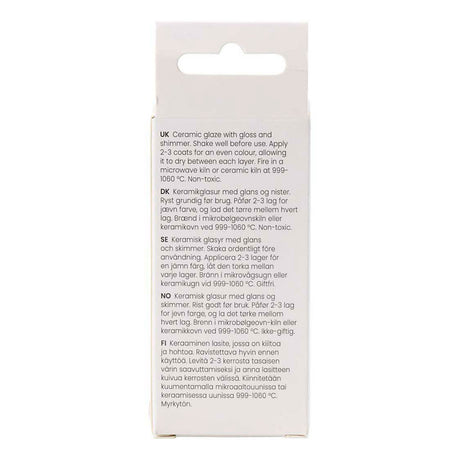Creativ Company gesprenkelte Keramikglasur, 999-1060 °C, undurchsichtig, Figaro, 60 ml 1 Flasche