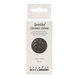 Creativ Company gesprenkelte Keramikglasur, 999-1060 °C, deckend, tutto nero, 60 ml 1 Flasche