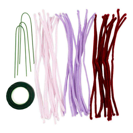 Kreativunternehmen https: www.cchobby.nl mini-hobbyset-flowers-from-chenille-wire-lily-light-pink-light-purple-dark-red-1-box