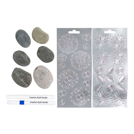 Kreativunternehmen https: www.cchobby.nl mini-hobbyset-steen decoration-blue-1-box